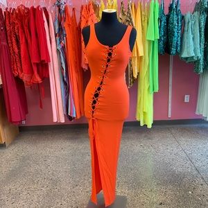 Orange summer dress